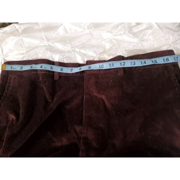 The Fox Collection Brown Velvet Pants Size 36X41 - Picture 7 of 8